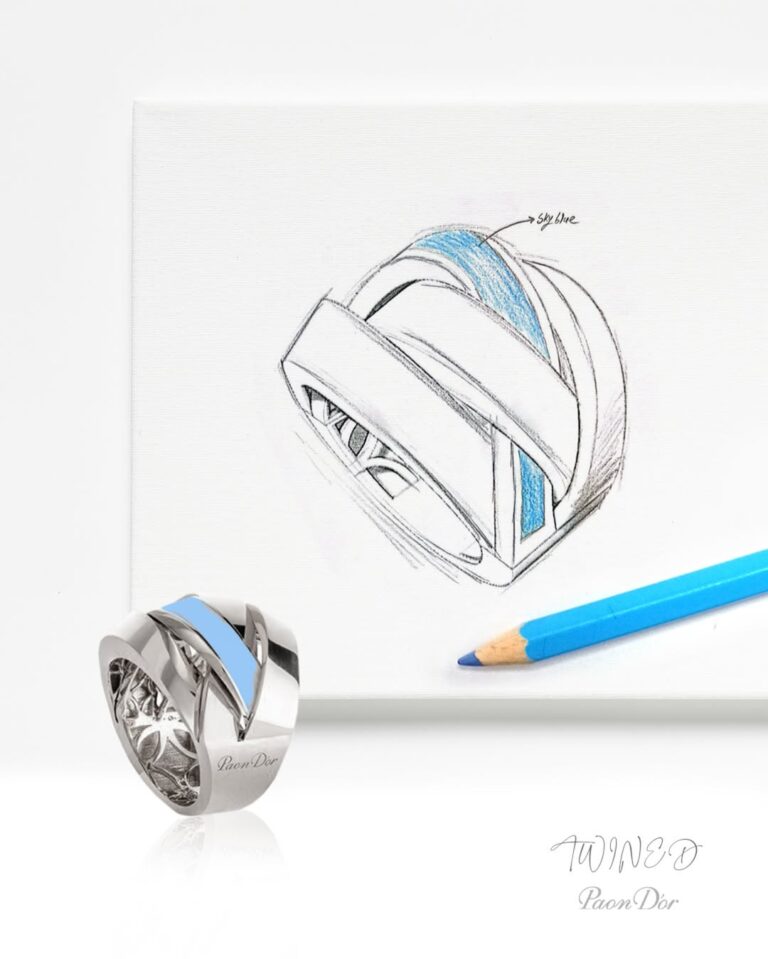 Paon dor - Twined Rings Collection