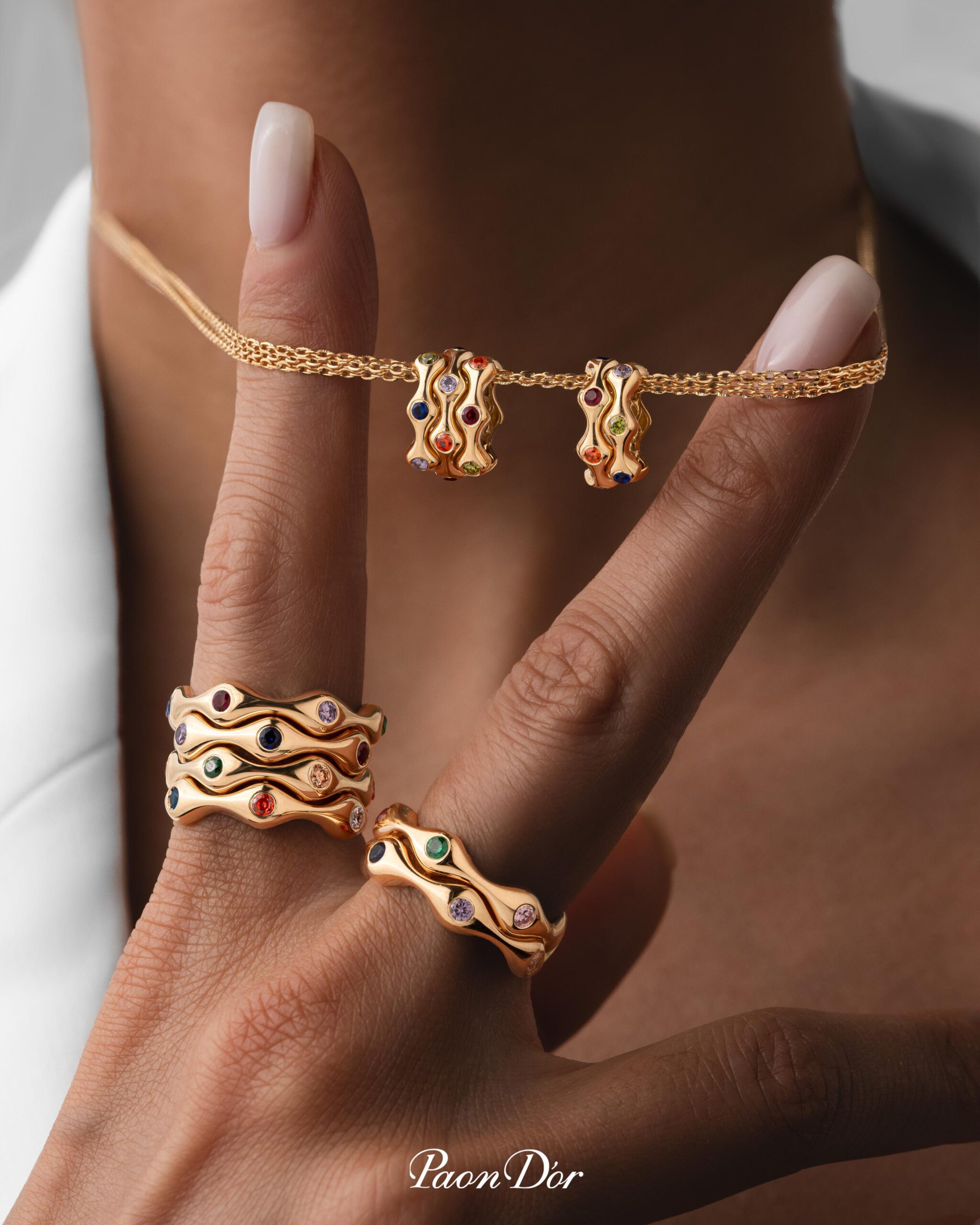 Paon dor - Multicolor Wave Collection